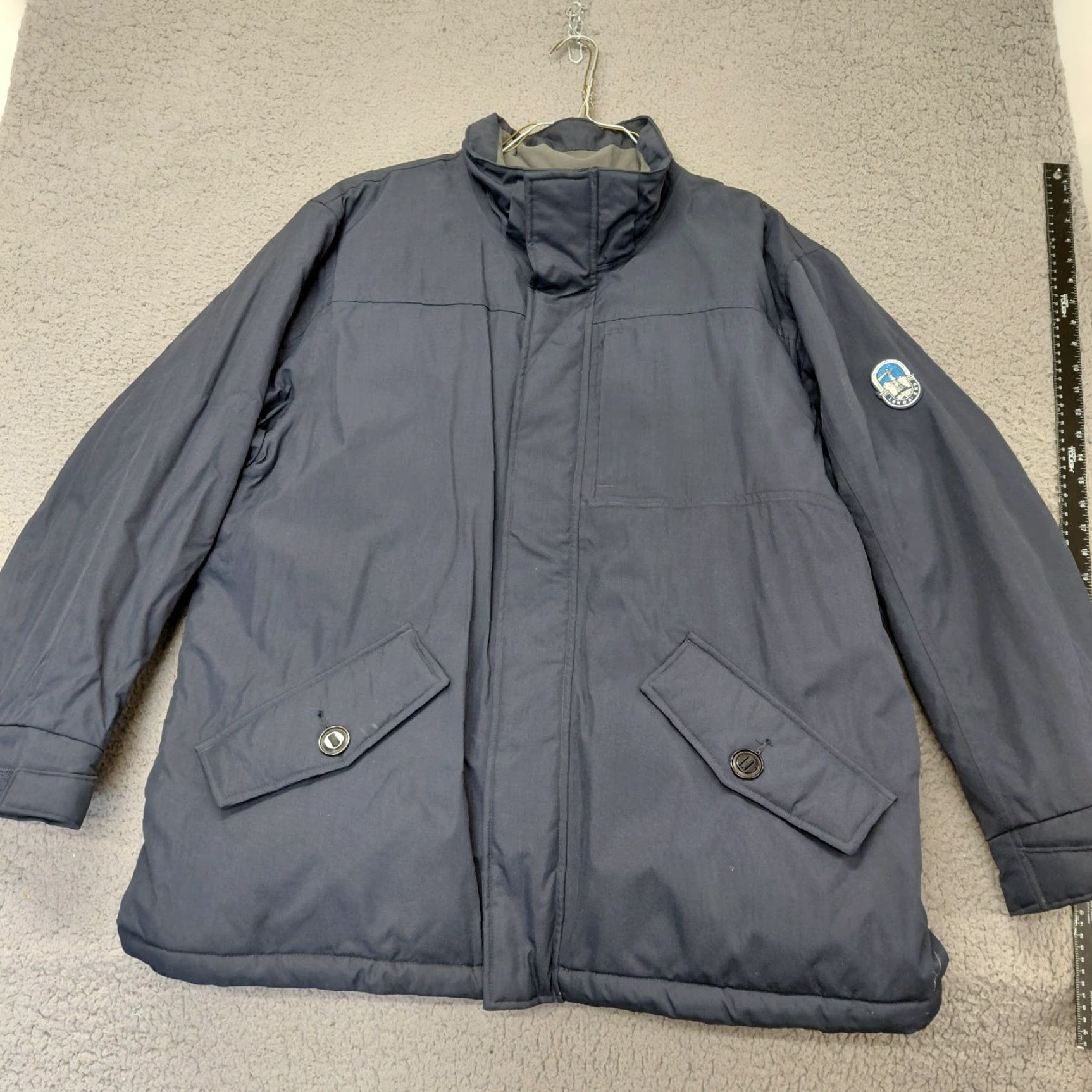 Lands' End Lands' End Squall Parka Mens 2XL Navy Blue Down Lined Coat Parka Women? No. Size US XXL / EU 58 / 5 - 2 Thumbnail