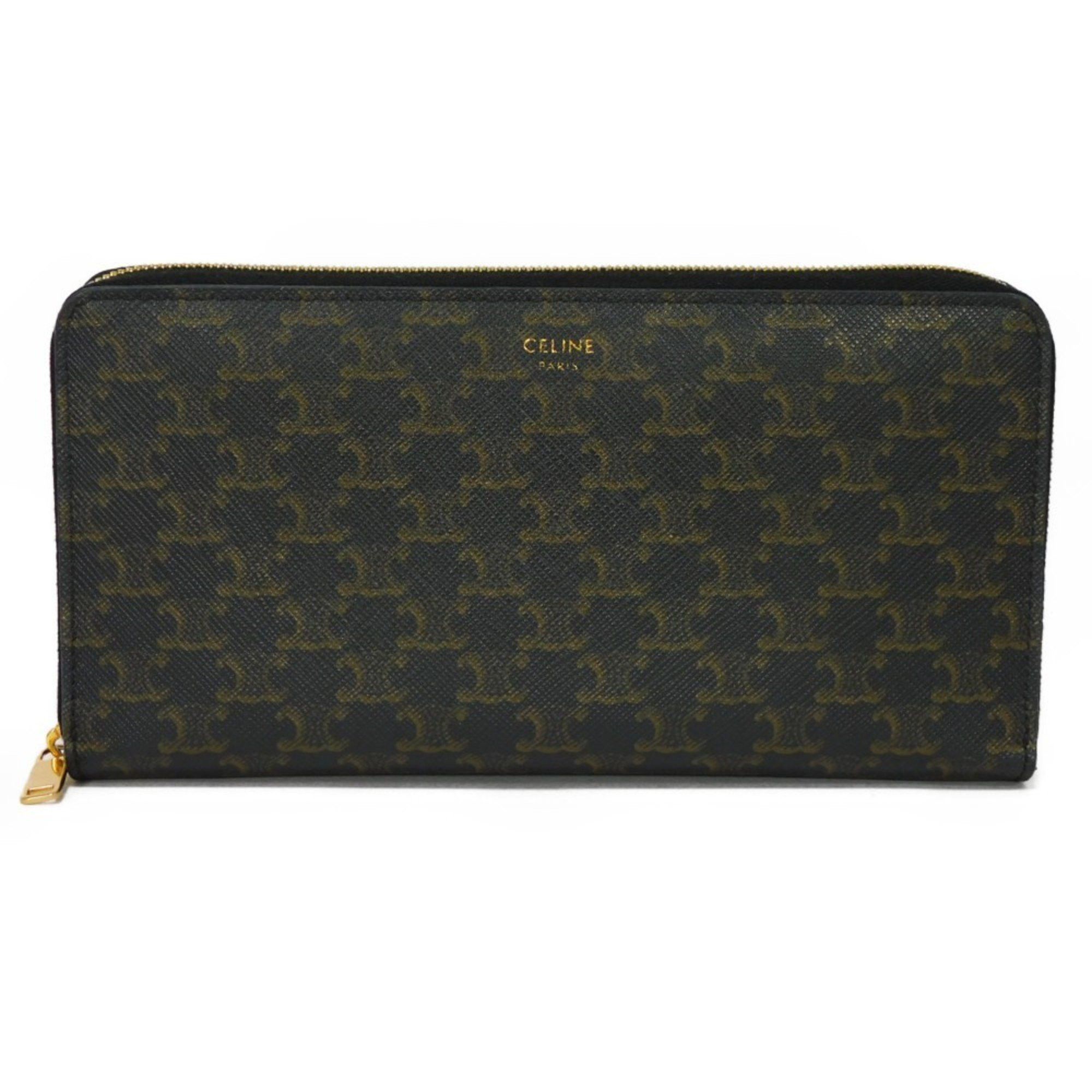 image of Celine Céline Macadam Wallet in Black, Women's