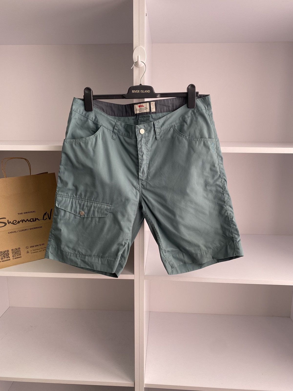 Fjallraven × Vintage Vintage Fjallraven G-1000 outdoor shorts Size US 35 - 1 Thumbnail