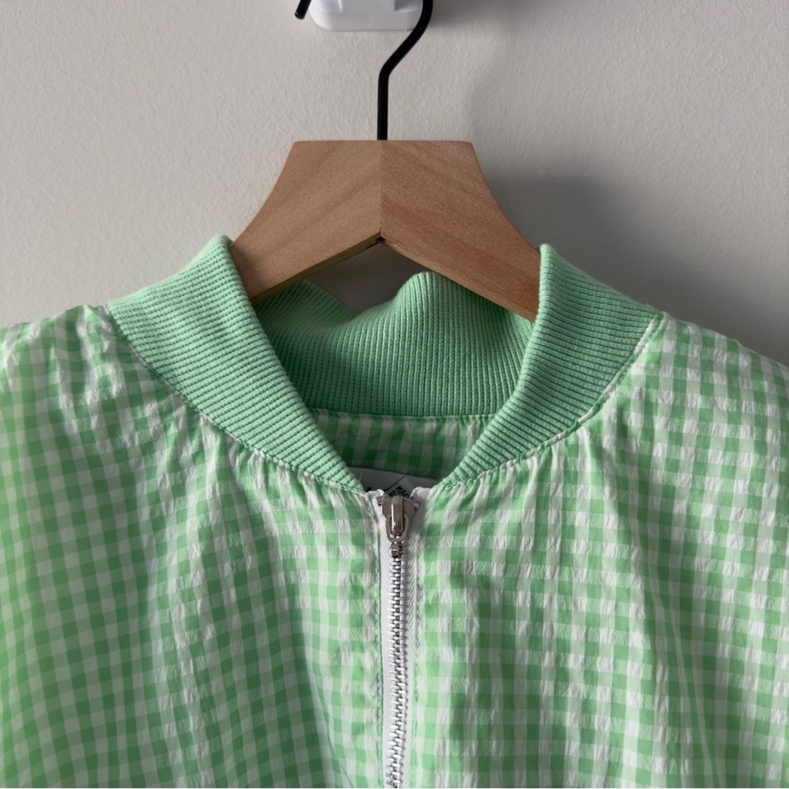 Vintage Vintage 80s Lavon Gingham Full Zip Jacket Shoulder Pads L Size L / US 10 / IT 46 - 9 Thumbnail