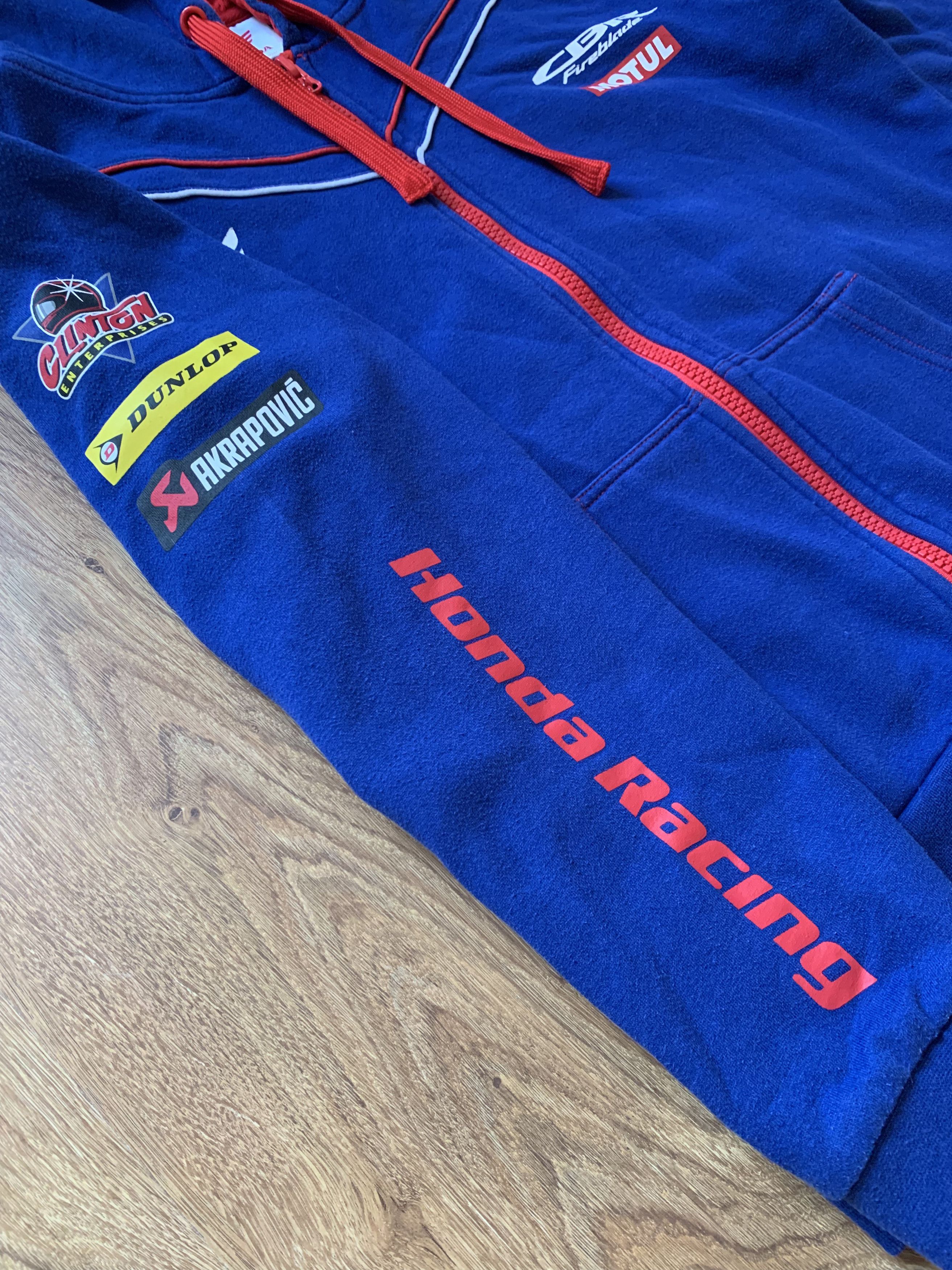 Honda × Vintage Vintage Honda Racing Team Zip Up Hoodie Jacket Size US M / EU 48-50 / 2 - 3 Thumbnail