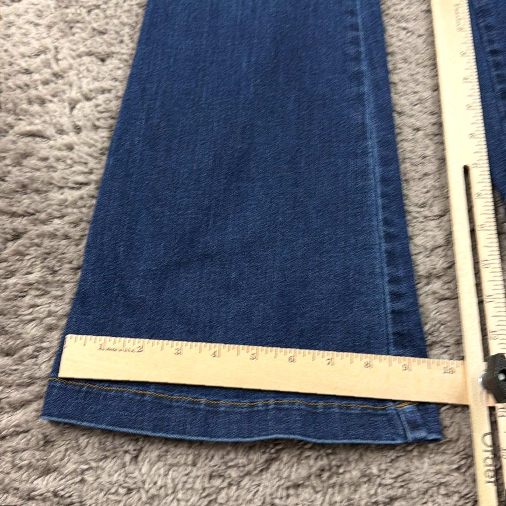 Spanx Spanx Jeans Womens M Flare High Rise Slim Dark Pull On Stretch 20327R 29x33 Size 32" / US 10 / IT 46 - 7 Thumbnail