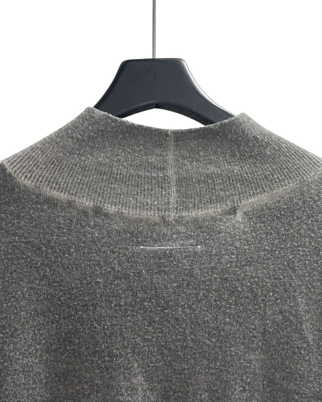 Maison Margiela Maison Margiela Wool Knit Short Sleeve T-Shirt Size XS / US 0-2 / IT 36-38 - 4 Thumbnail