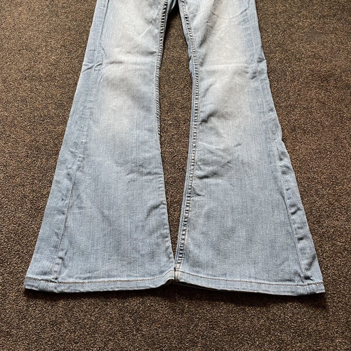 Vintage Vintage Y2K 90s Baggy Wide Leg Flared Jeans Grunge Washed 34 Size 34" / US 12 / IT 48 - 2 Thumbnail