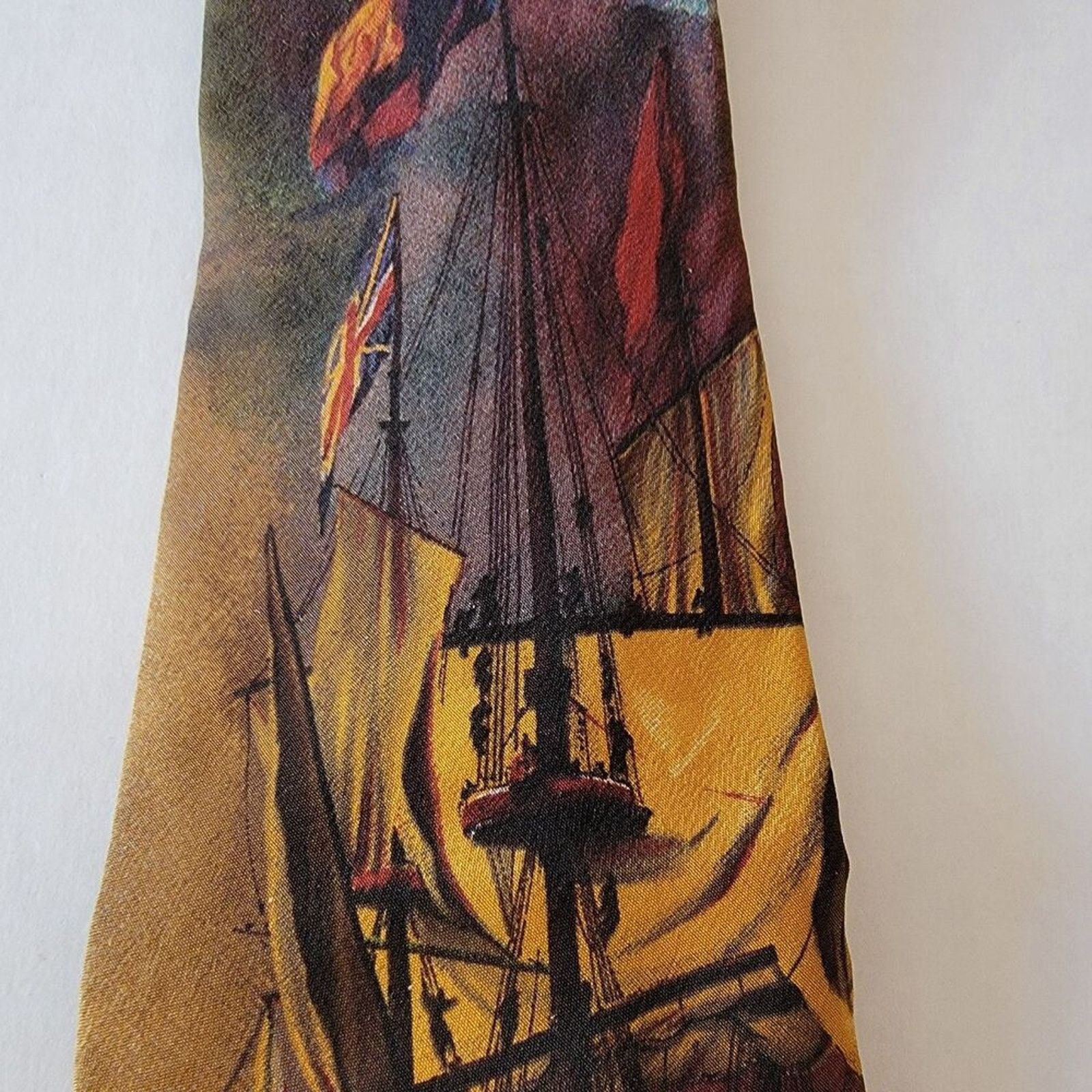 Other Bill Robinson Tie British Ship of the Line Classic -All Silk Size ONE SIZE - 1 Thumbnail