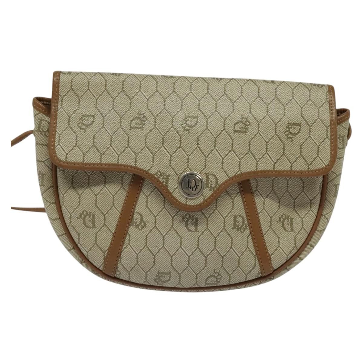 Dior DIOR Honeycomb Canvas Shoulder Bag Pvc Beige Gold Size ONE SIZE - 2 Thumbnail
