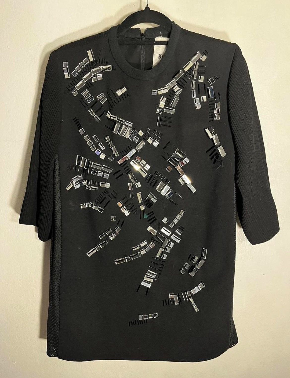 Other Black Koché Blouse with silver mirror accents Size XS / US 0-2 / IT 36-38 - 2 Thumbnail