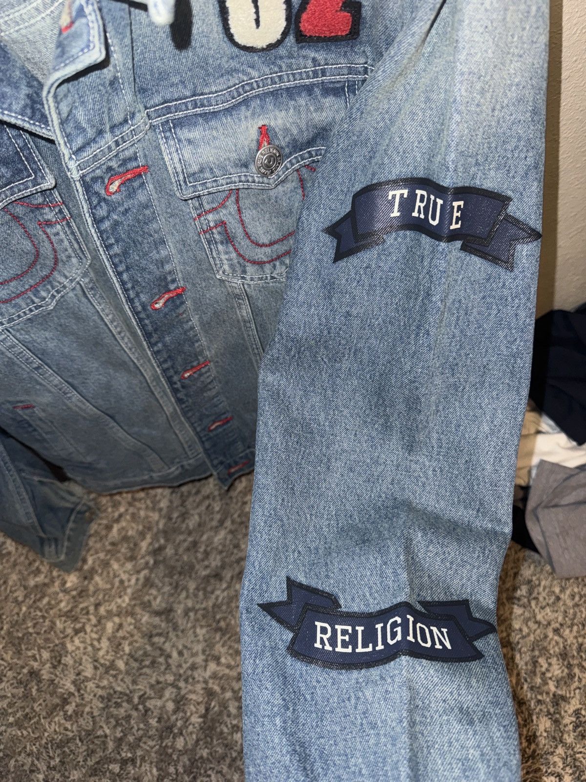 True Religion True Religion Varsity Patch Denim Jacket – 2002 Lettering Size US M / EU 48-50 / 2 - 5 Thumbnail