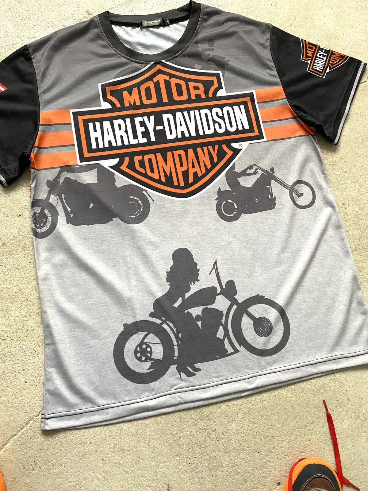 Harley Davidson Vintage Harley Davidson Tee Shirt Full Print Size US L / EU 52-54 / 3 - 5 Thumbnail