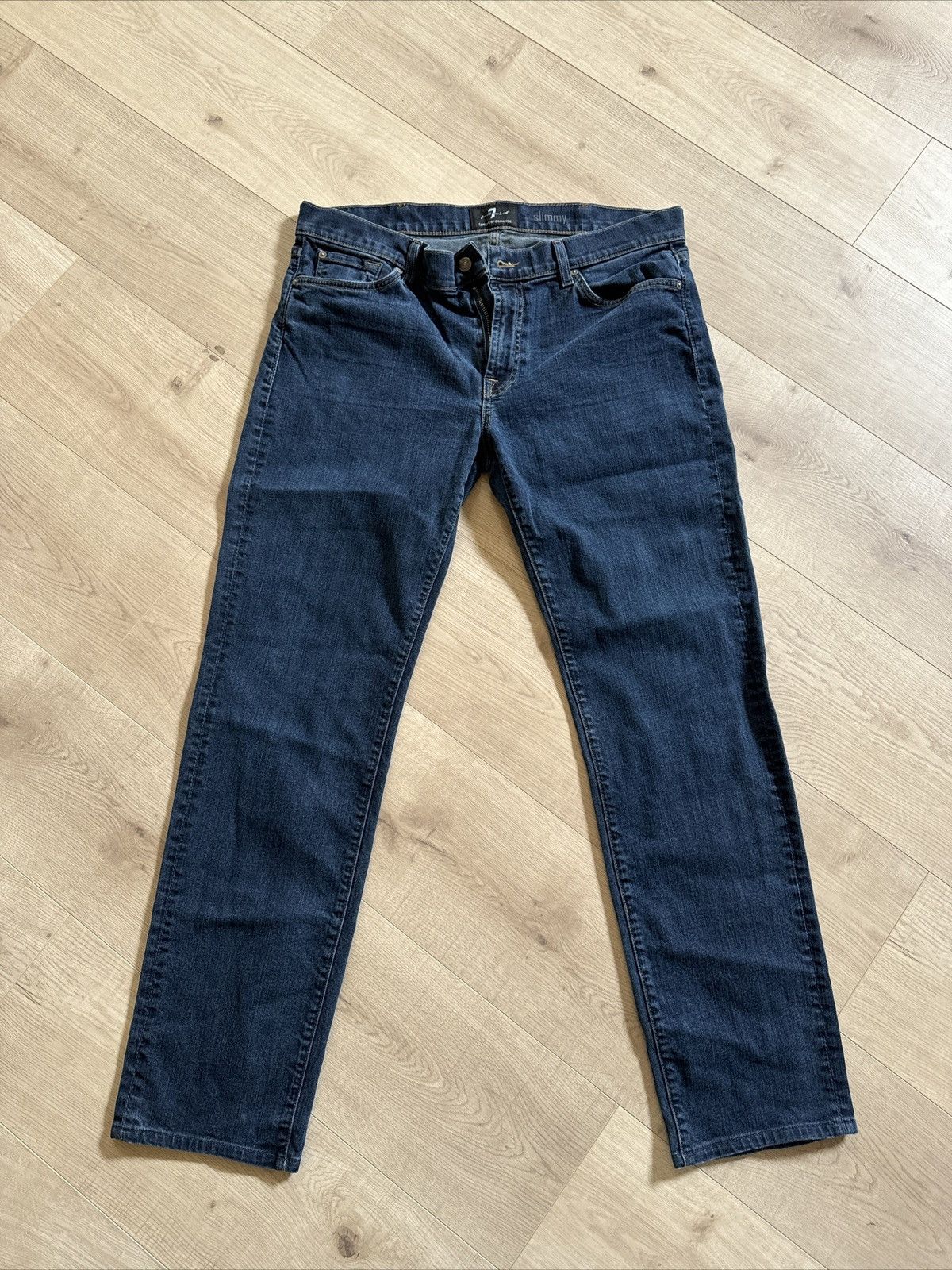 7 For All Mankind Seven For All Mankind Slimmy Jeans Men's 38 Blue Stretch Size US 38 / EU 54 - 2 Thumbnail