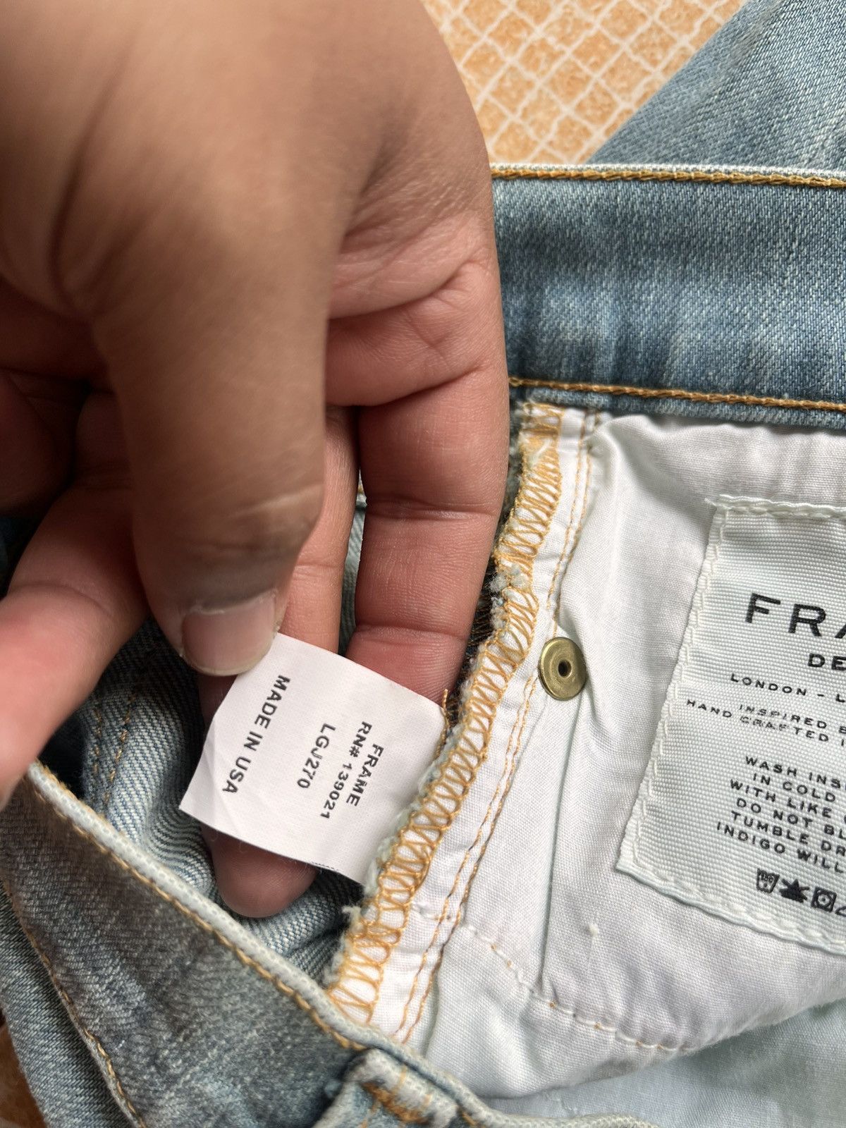 Frame Frame Denim London Los Angeles Size US 29 - 7 Thumbnail