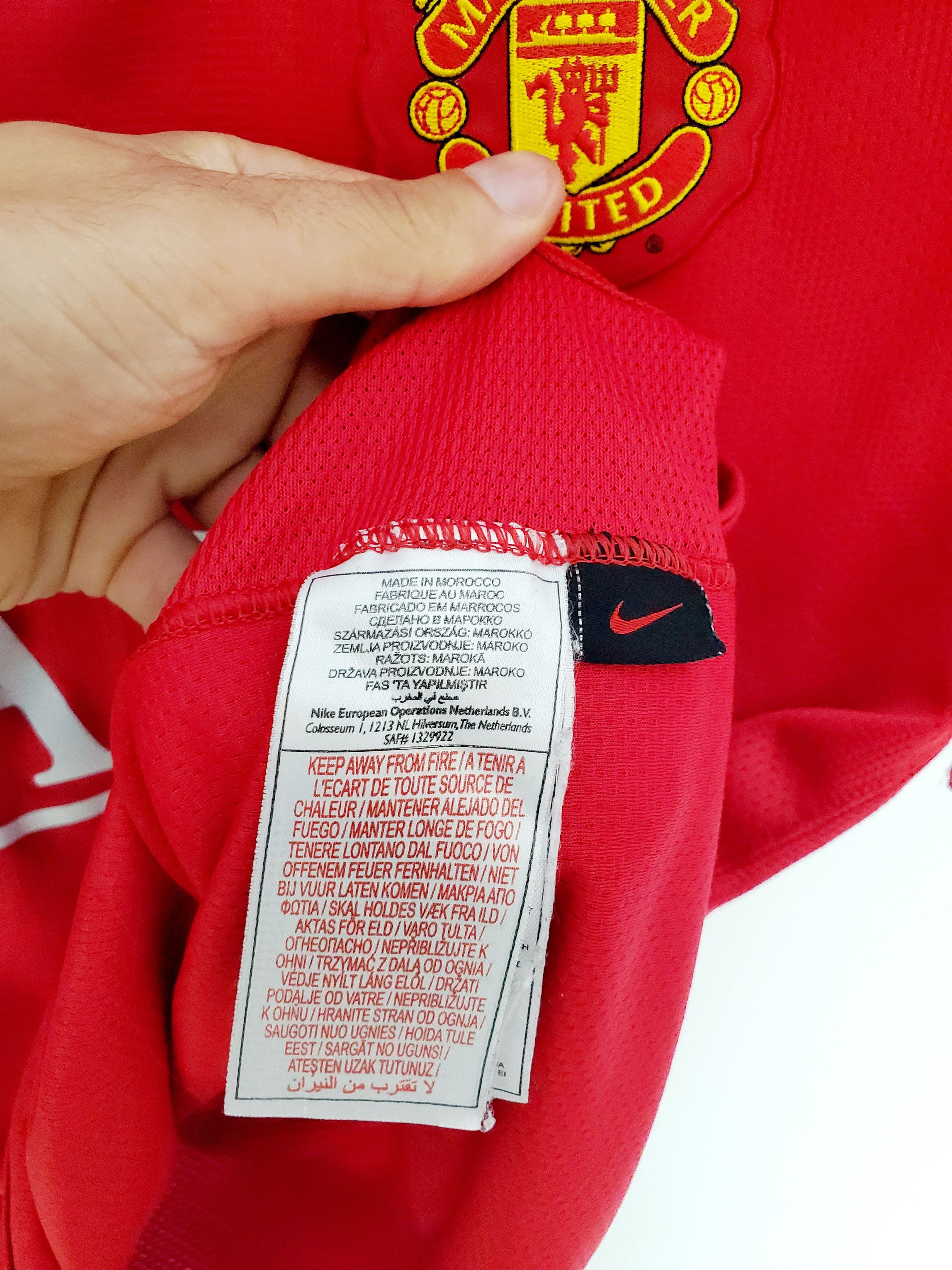 Nike Manchester United 2007-09 Home Shirt #8 Anderson M Size US M / EU 48-50 / 2 - 6 Thumbnail