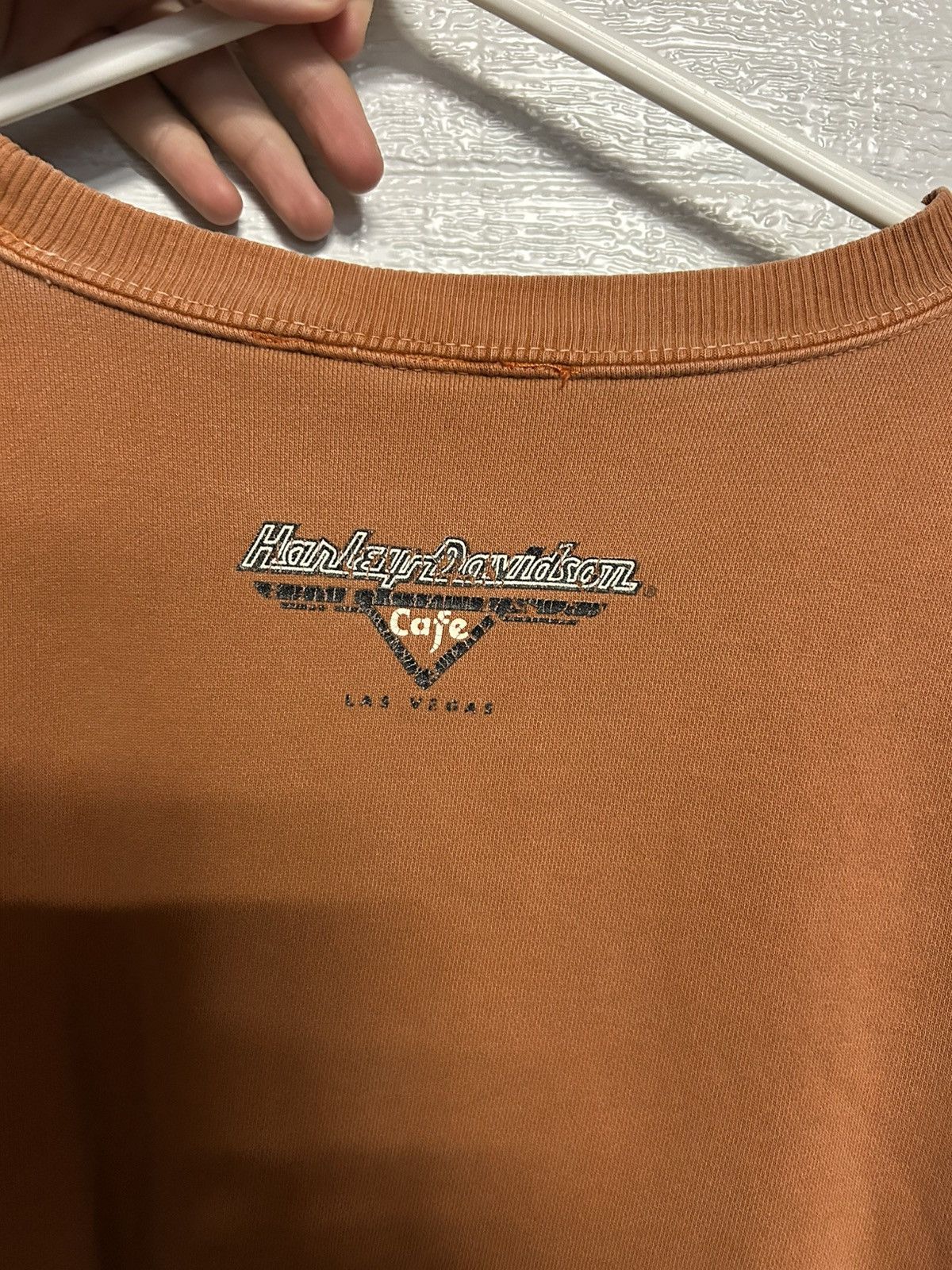 Harley Davidson Harley Davidson Cafe Vintage 90’s Distressed Crewneck Size US XL / EU 56 / 4 - 5 Thumbnail