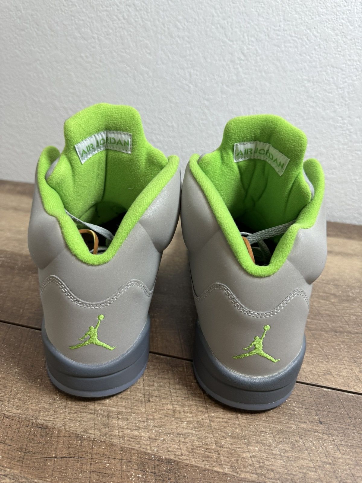 Jordan Brand Nike Air Jordan 5 Retro 'Green Bean' Mens Size 13 Shoes Grey Size US 13 / EU 46 - 4 Thumbnail