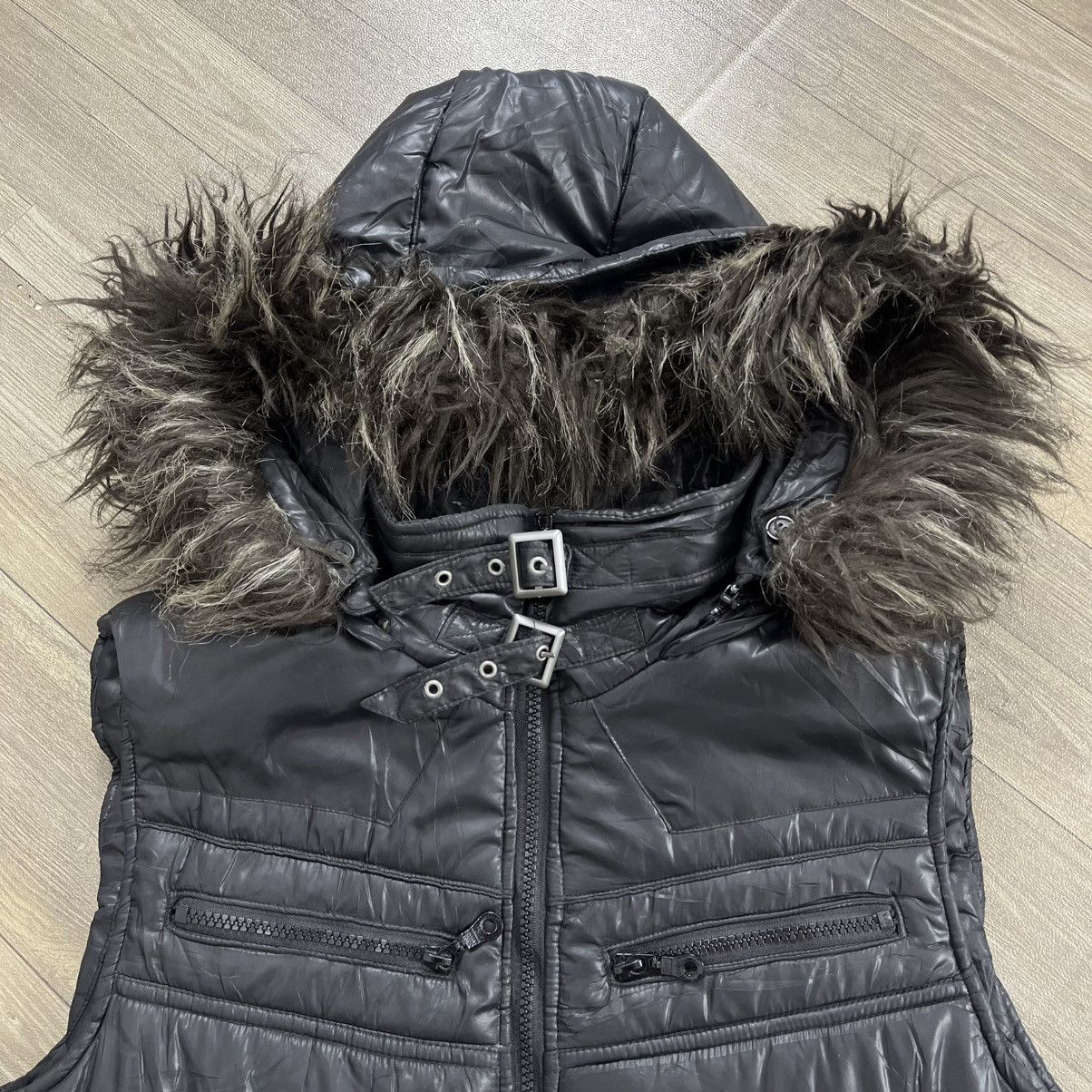 14th Addiction 2000s Mossimo IfSixWasNine Kmrii Gothic Lgb Fur Down Jacket Size US L / EU 52-54 / 3 - 6 Thumbnail