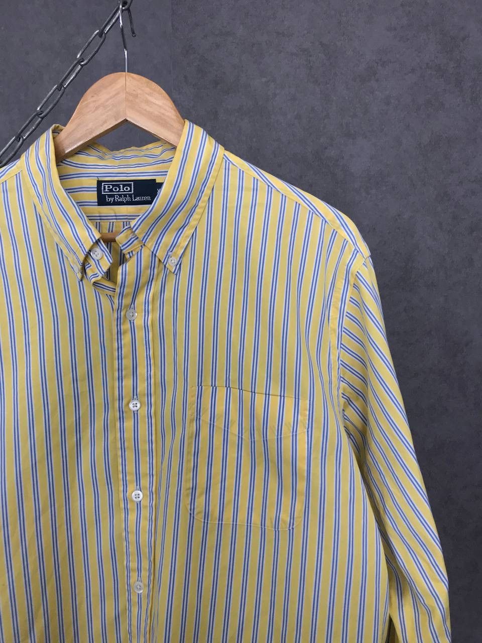 Polo Ralph Lauren Polo Ralph Lauren vintage designer striped shirt Size US XL / EU 56 / 4 - 2 Thumbnail
