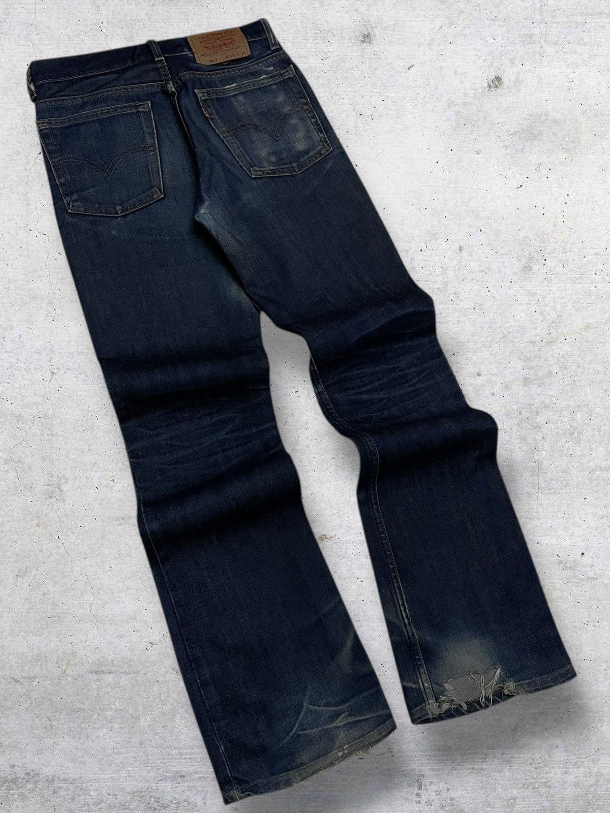 Levi's Vintage Clothing VINTAGE 517 LEVIS 90S DESIGNER USA FLARED DISTRESSED DENIM Size US 28 / EU 44 - 9 Thumbnail