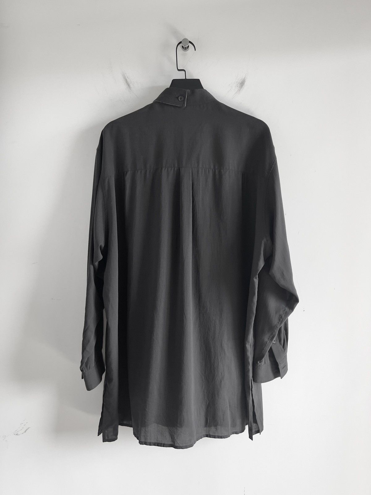 Yohji Yamamoto Yohji Yamamoto Pour Homme CELLULOSE DESIGNED PLACKET BLOUSE Size US M / EU 48-50 / 2 - 3 Thumbnail