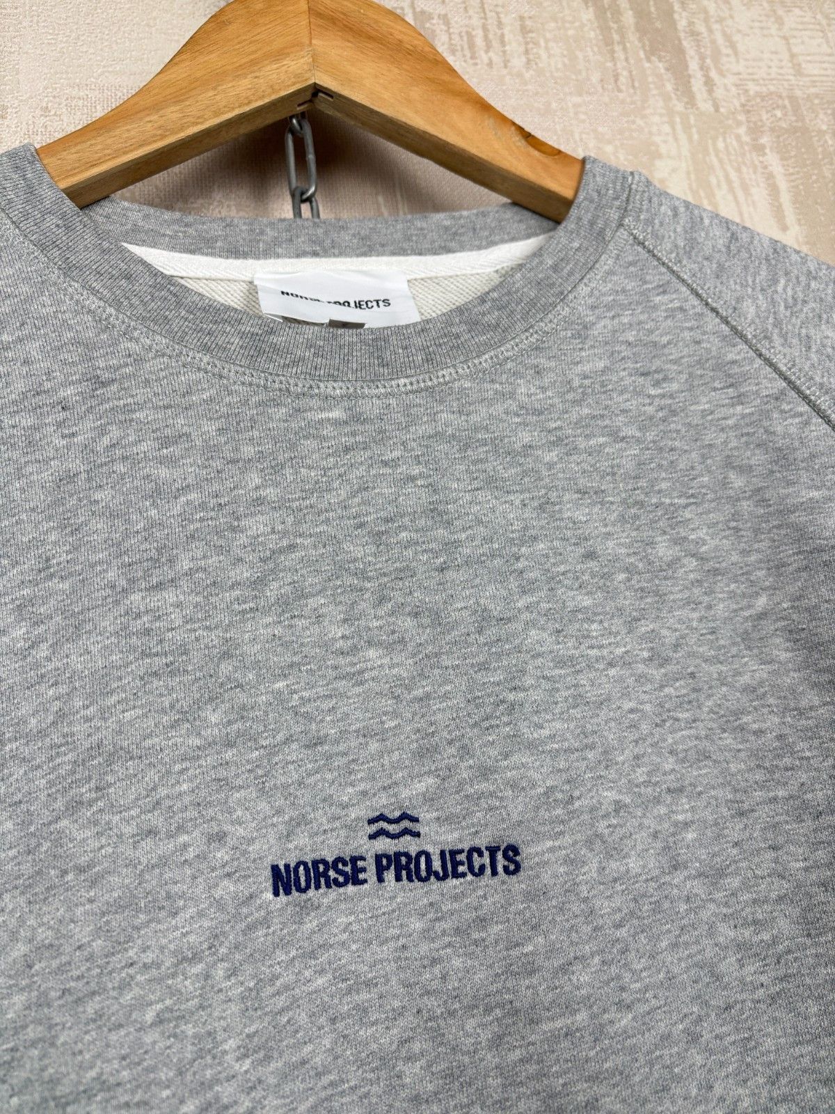 Norse Projects Norse Projects Ketel NP Wave Logo Crew Neck Sweatshirt Size US M / EU 48-50 / 2 - 3 Thumbnail