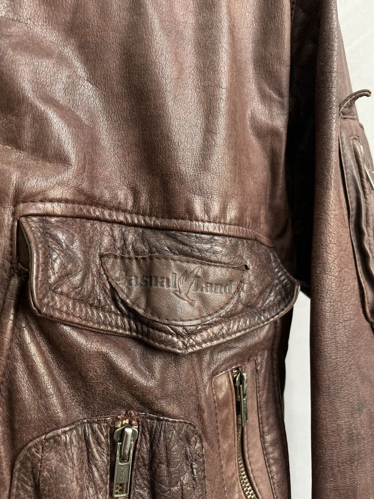 Schott Retro schott style aviation bomber 90s leather jacket y2k Size US L / EU 52-54 / 3 - 5 Thumbnail