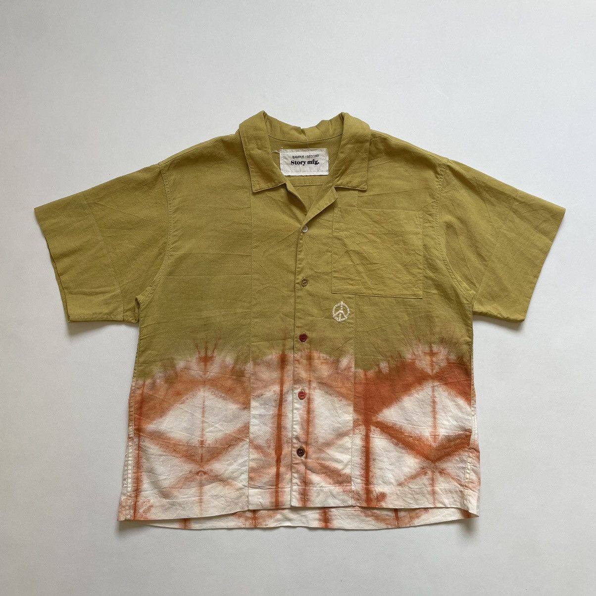 Story Mfg. Sample ‘Peace’ Tie Dye Print Shirt Size US M / EU 48-50 / 2 - 1 Thumbnail