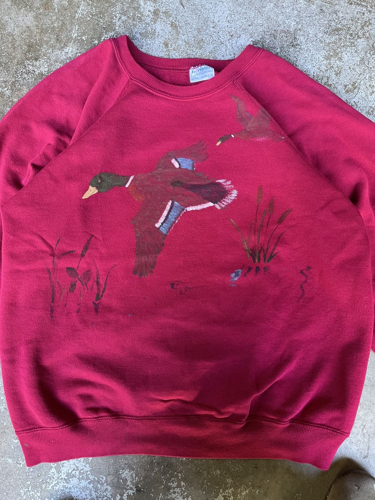 Vintage Vintage 80s Duck Sweatshirt Size US XL / EU 56 / 4 - 3 Thumbnail