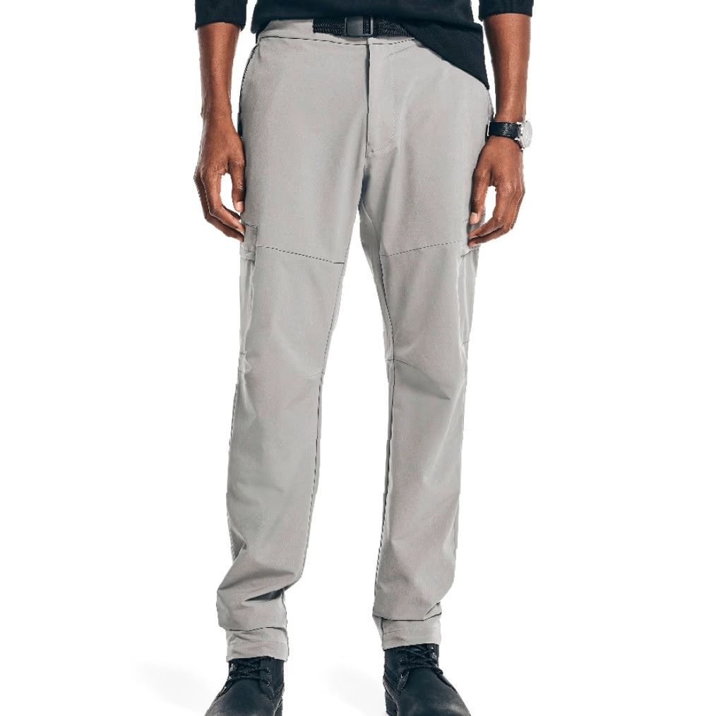 Nautica Nautica Men Navtech Slim Fit Utility Pant 34W 32L Gray Water Repellent Khakis Slim 4 Way Stretch Mens Size US 34 / EU 50 - 2 Thumbnail