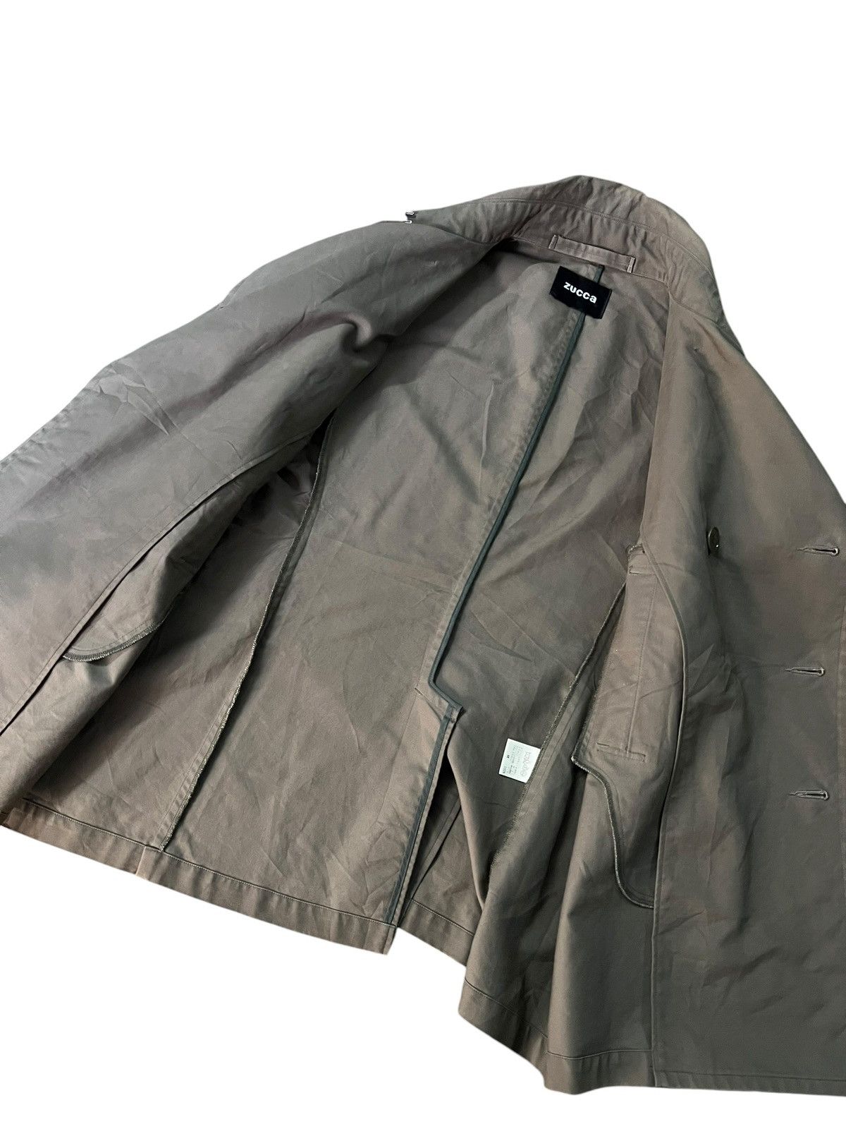Zucca Zucca Double Breasted Issey Miyake Long Coat Size US S / EU 44-46 / 1 - 11 Thumbnail