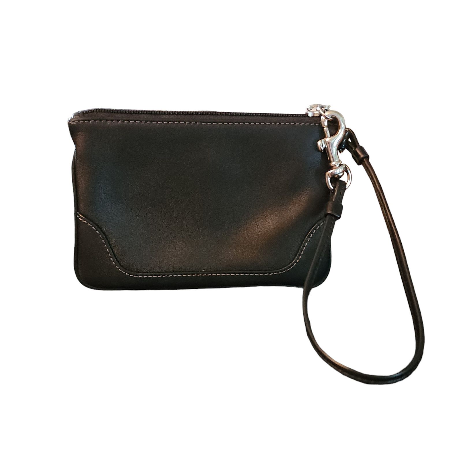 Coach Coach Black Leather Small Wristlet Size ONE SIZE - 2 Thumbnail