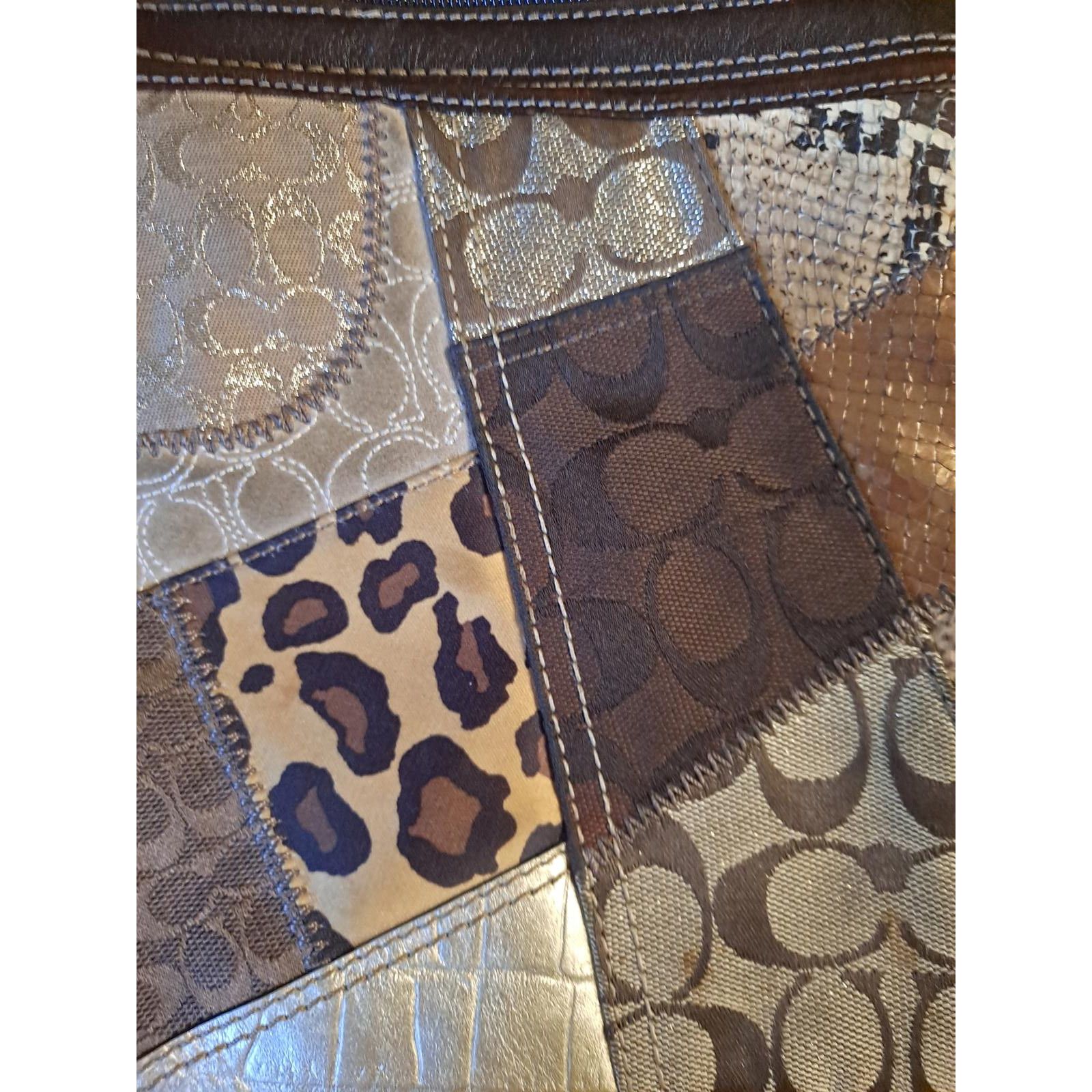 Coach Coach Crossbody Animal Print Patchwork Purse Bag Swingpack F Size ONE SIZE - 3 Thumbnail