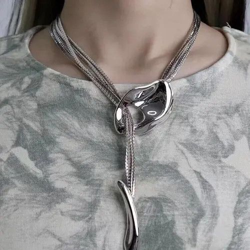 Other Dark STEAL! Y2K Chains Necklace Chain Size ONE SIZE - 4 Thumbnail