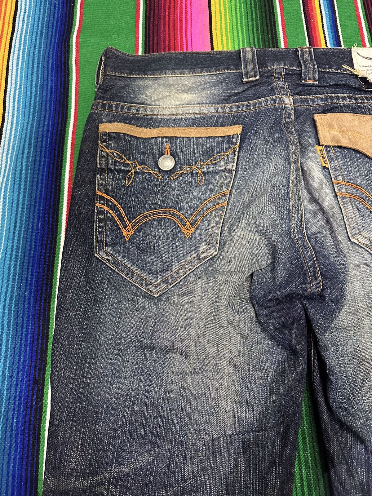 Kapital 💥Edwin Bull💥 Tag Waist Navajo Crazy Design 💥 Size US 34 / EU 50 - 13 Thumbnail