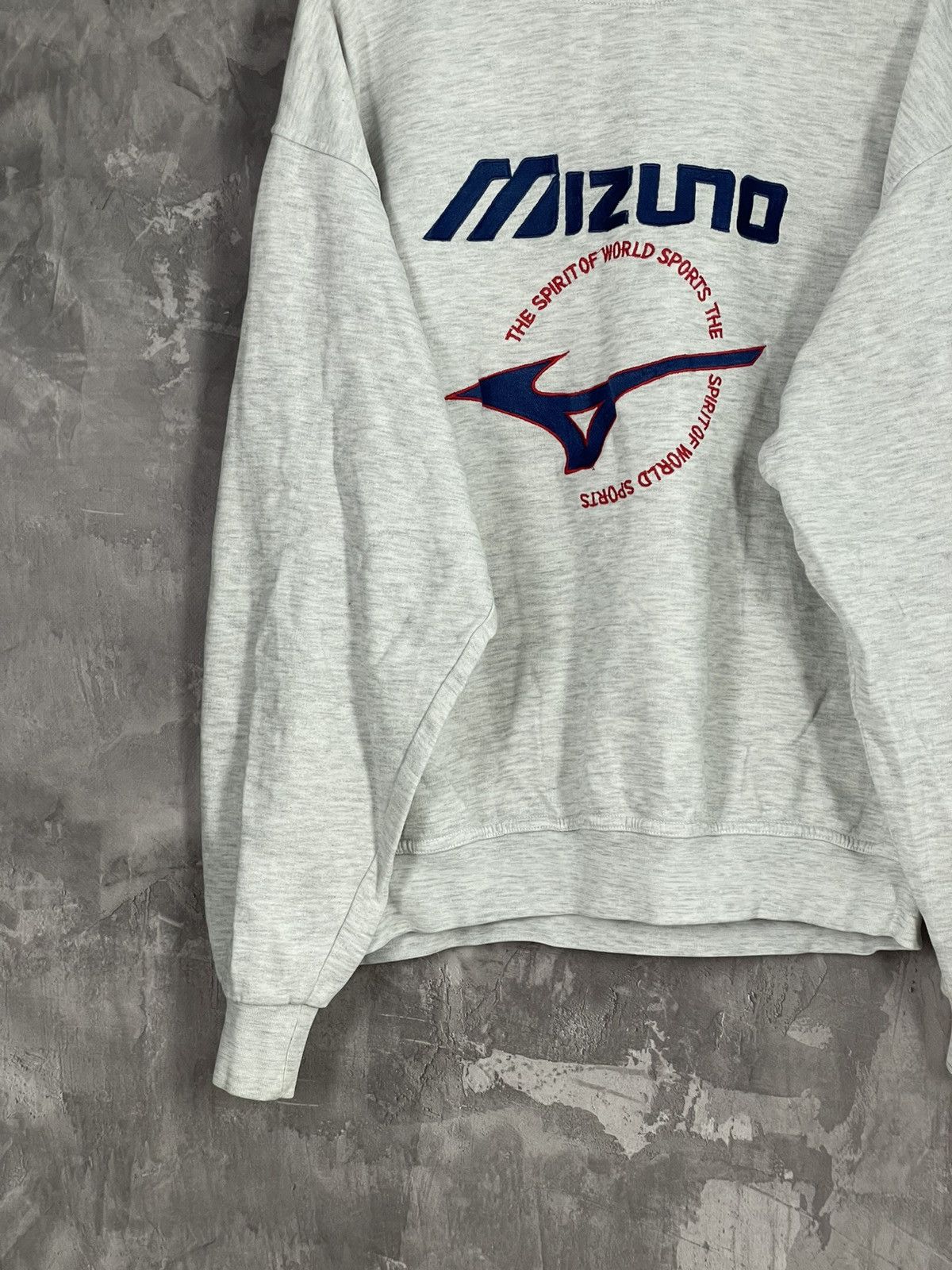 Japanese Brand × Mizuno × Vintage Vintage MIZUNO GRAY SWEATSHIRT WITH EMBROIDERED BIG LOGO Size US M / EU 48-50 / 2 - 5 Thumbnail