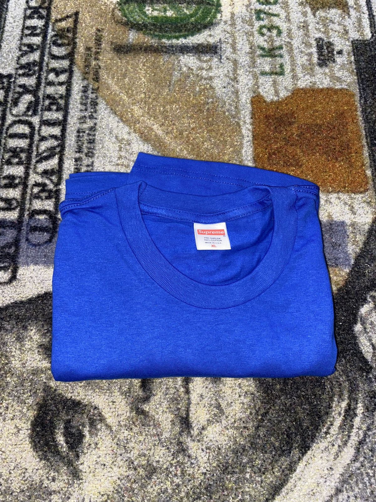Supreme Supreme Blank Tee Blue Size US XL / EU 56 / 4 - 1 Thumbnail