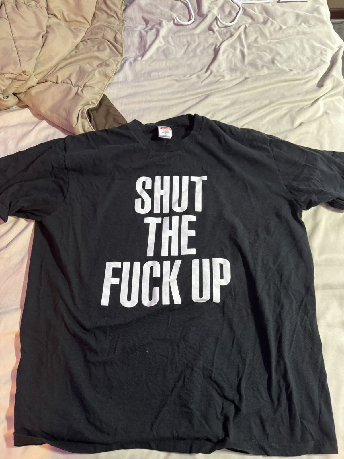 Number (N)ine × Supreme Supreme X Number (N)ine FW25 STFU Black