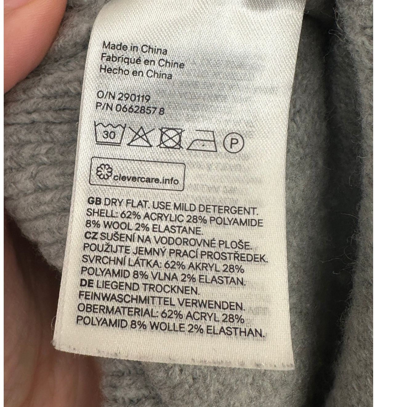 H&M H&M gray high neck long sleeves soft sweater size Medium Size M / US 6-8 / IT 42-44 - 4 Thumbnail