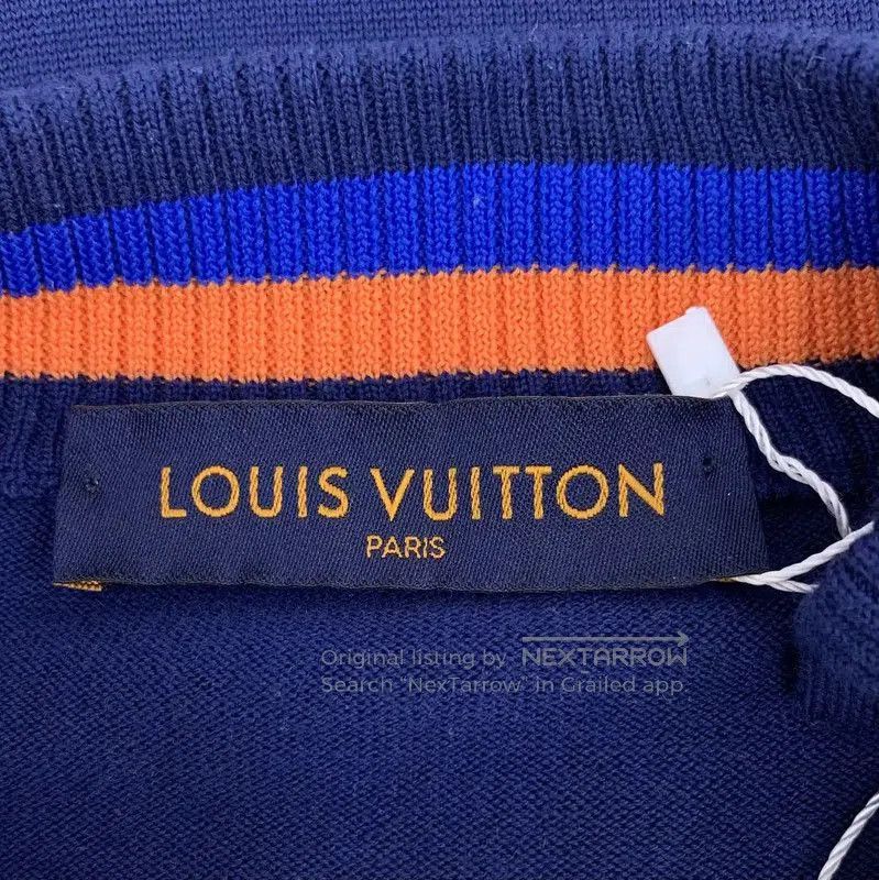 Louis Vuitton Louis Vuitton Blue Wool Women's Sweatshirt . Size M / US 6-8 / IT 42-44 - 5 Thumbnail