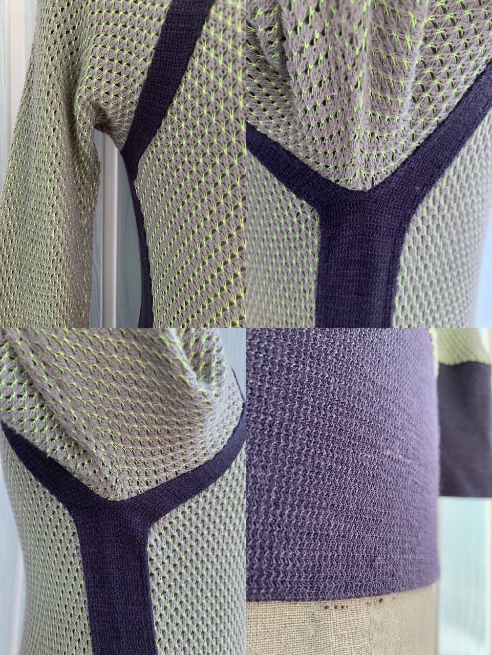 Chloe × Designer × See by Chloe See By Chloe Women’s Cotton & Ramie Multicolor Knit Blouse Size M / US 6-8 / IT 42-44 - 20 Thumbnail