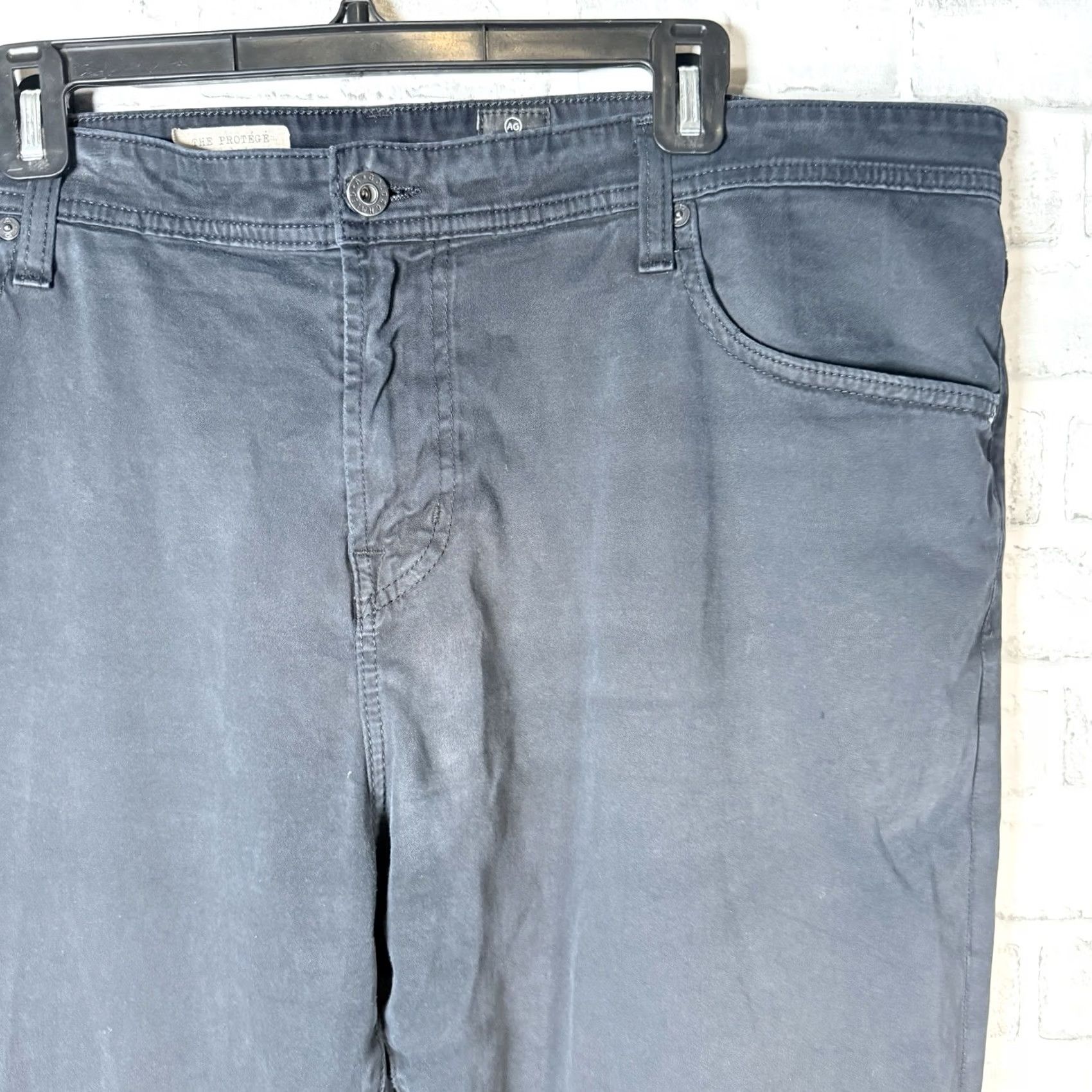 Vintage Adriano Goldschmied The Protege Black Straight Leg Pants Mens 42x34 Chino Baggy? Size US 42 / EU 58 - 2 Thumbnail