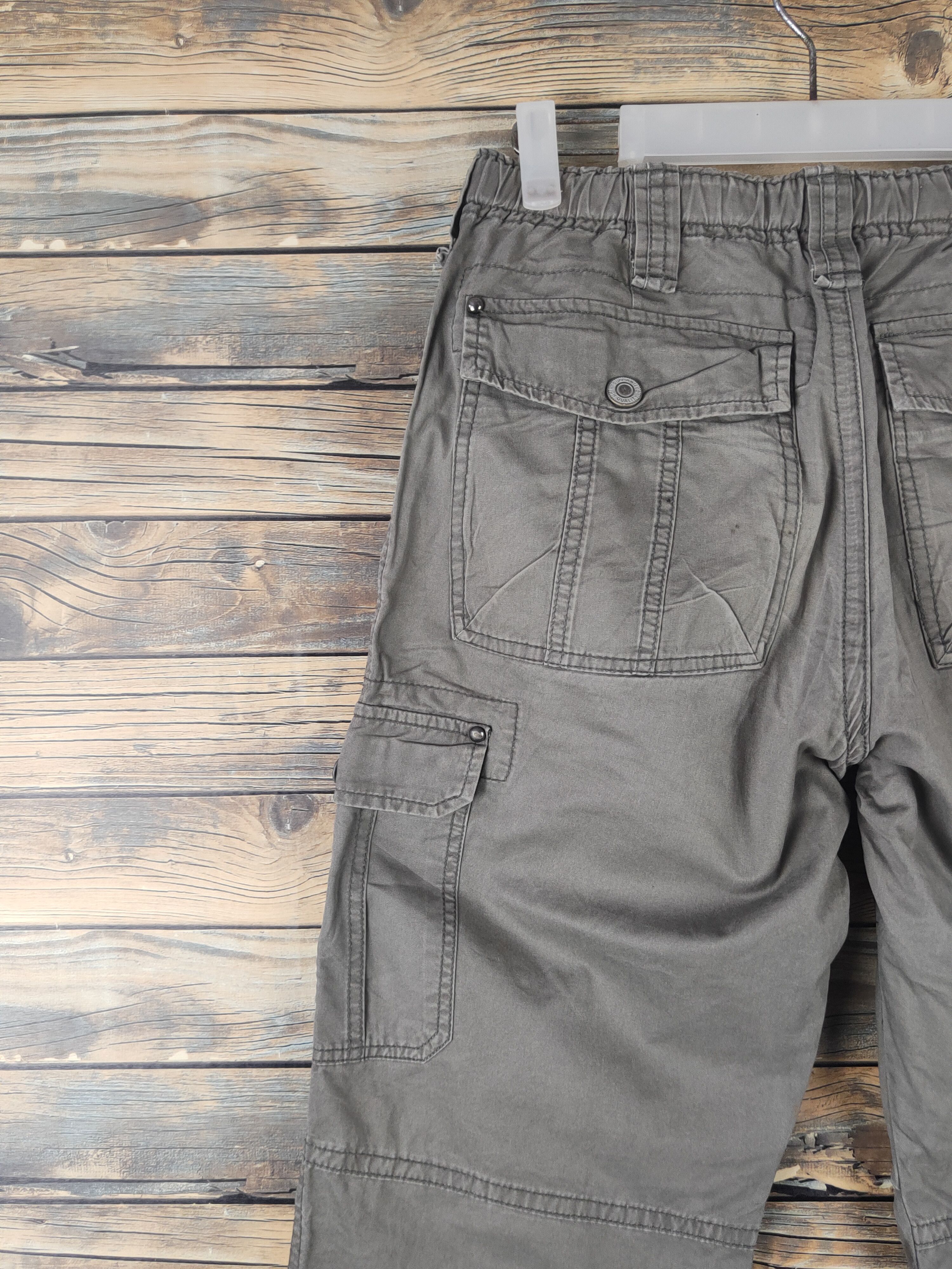 Japanese Brand DL Japanese Brand Olive Multipocket Cargo Pants #1646 Size US 29 - 8 Thumbnail