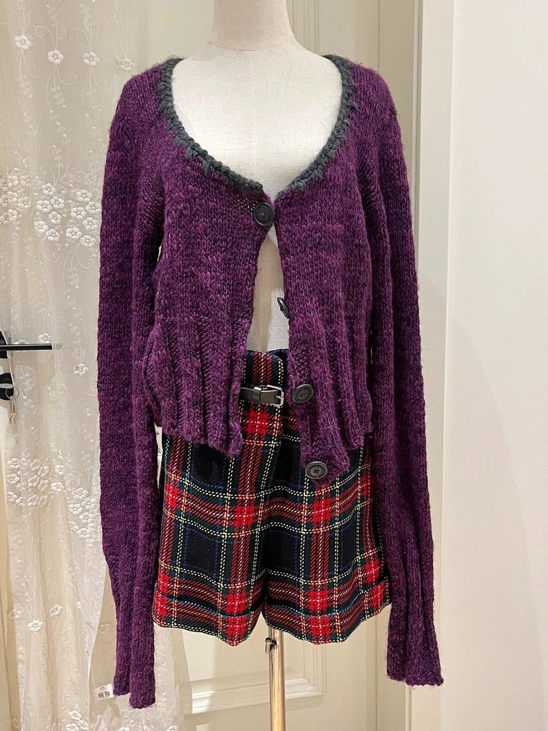 Vivienne Westwood Vivienne Westwood Purple Long Sleeve Cardigan - dmc Size US M / EU 48-50 / 2 - 1 Thumbnail