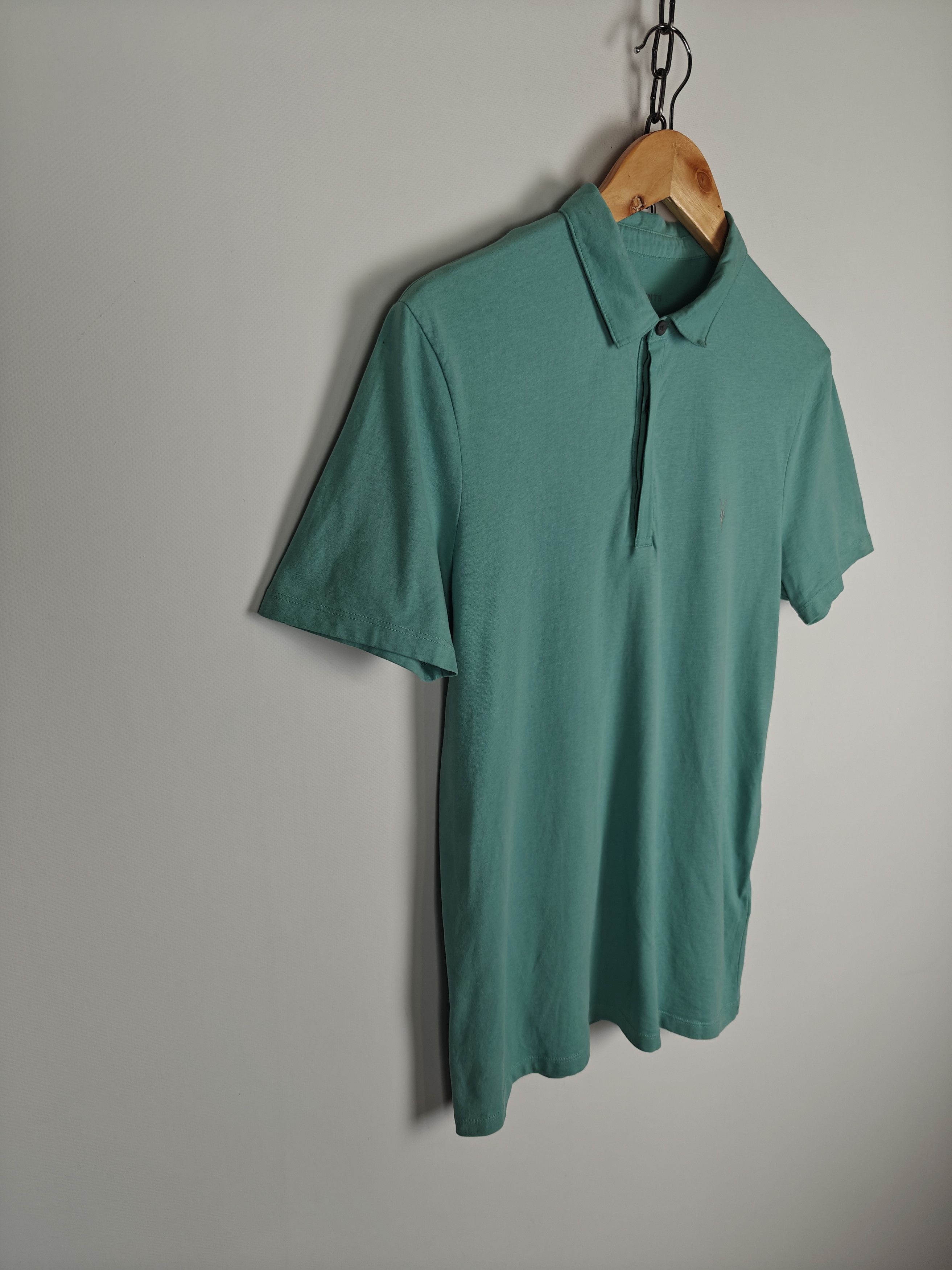 Allsaints Allsaints Polo T-Shirt Brace SS Turquoise Blue size S Size US S / EU 44-46 / 1 - 5 Thumbnail