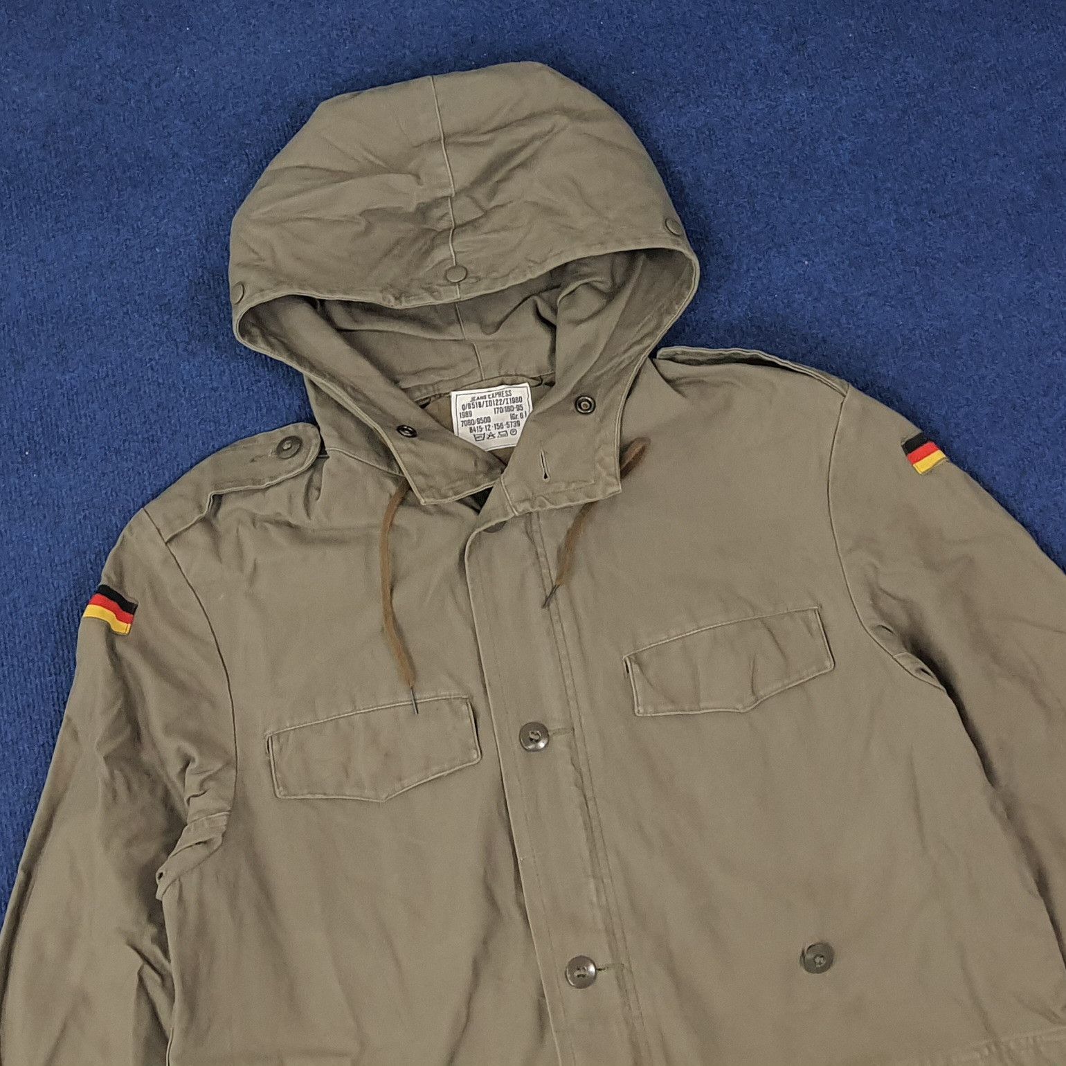 Express × Vintage Vintage JEAN EXPRESS GERMANY Army Military Jacket C233N5 Size US L / EU 52-54 / 3 - 2 Thumbnail
