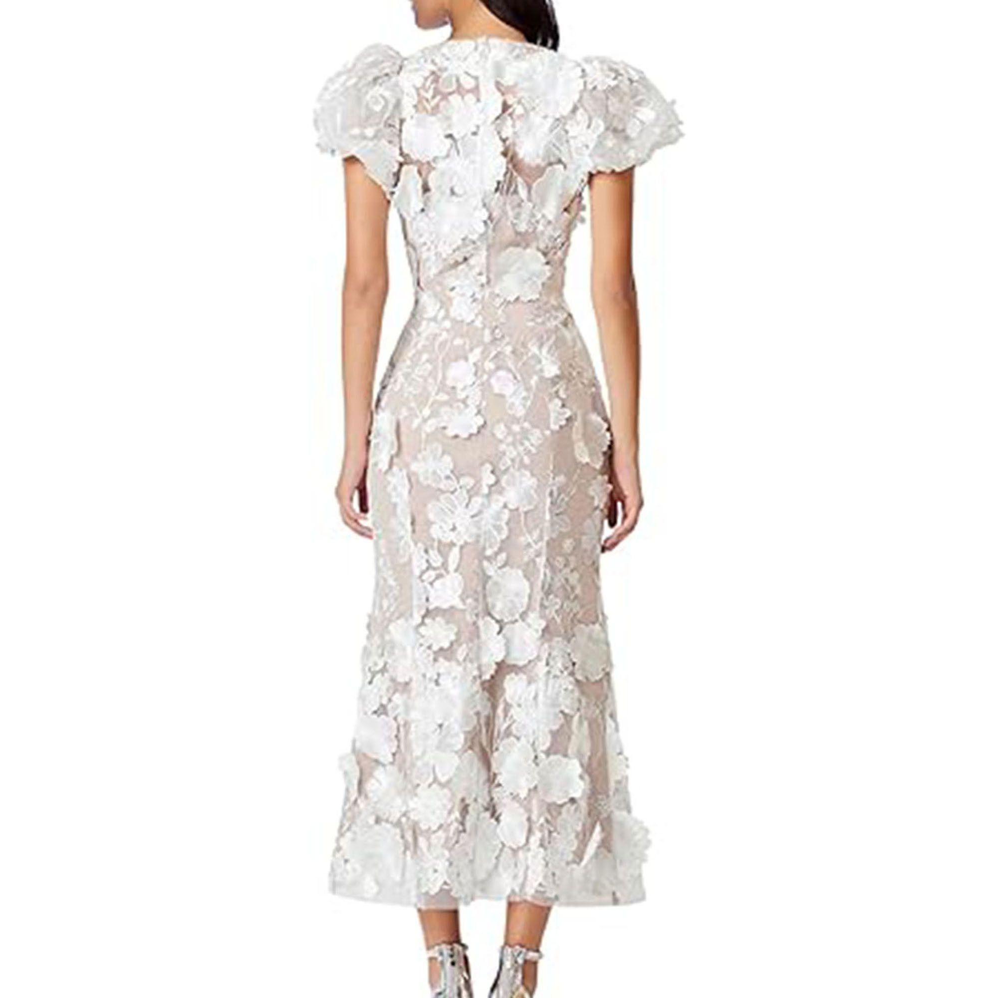 Other Women's Floral Maxi Evening Dress Party Formal Wedding Gown Size L / US 10 / IT 46 - 2 Thumbnail