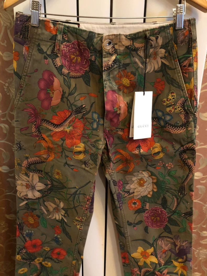 Gucci Gucci Zoo Printed Casual Pants 2501-Nextarrow Size US 31 - 4 Thumbnail