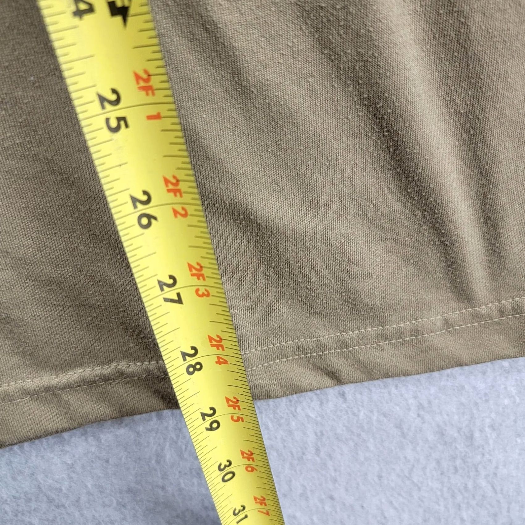 Vintage CAC Military Shirt Large Tan Brown Short Sleeve Polyester USA PT Blank 90s Mens Size US L / EU 52-54 / 3 - 5 Thumbnail