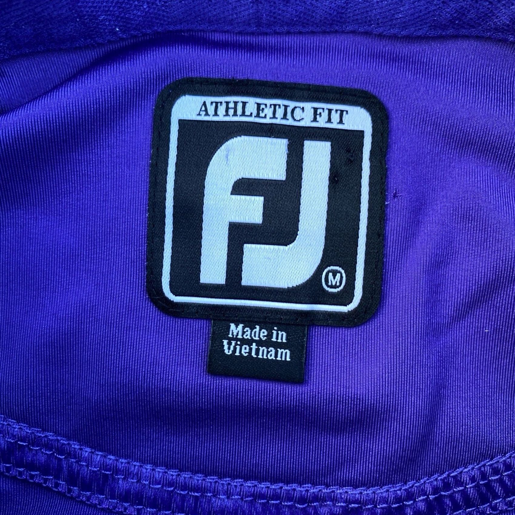 Footjoy FootJoy FJ Shirt Men's Medium Purple Athletic Fit Golf Performance No logo Shirt Polo Short Sleeve Athletic Men Purple 90s Fashion Size US M / EU 48-50 / 2 - 4 Thumbnail