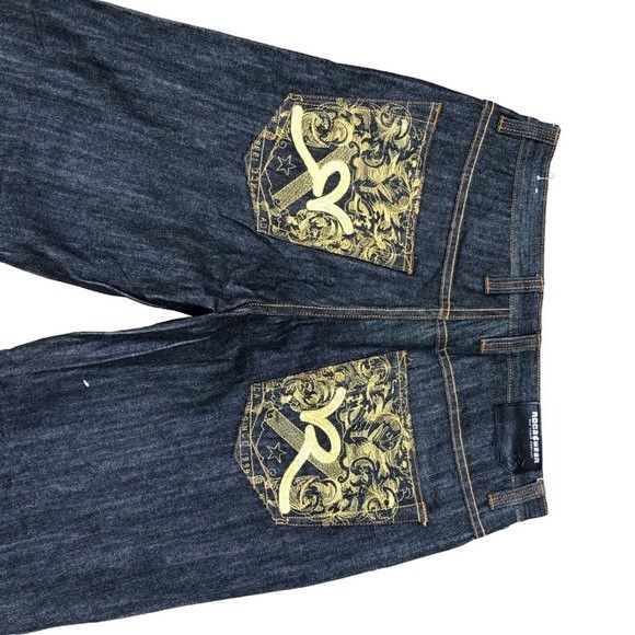 Rocawear Vintage Rocawear Embroidered Jeans Size 34 'Yellow R' Size US 34 / EU 50 - 6 Thumbnail