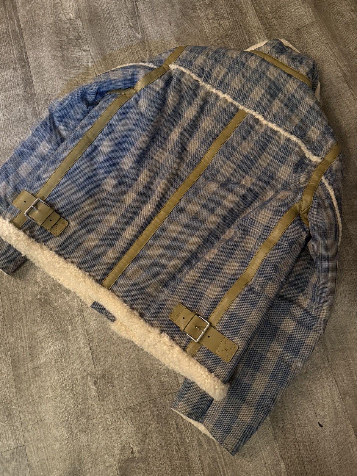 Acne Studios Acne Studios Checked Shearling Aviator Jacket Size US S / EU 44-46 / 1 - 11 Thumbnail
