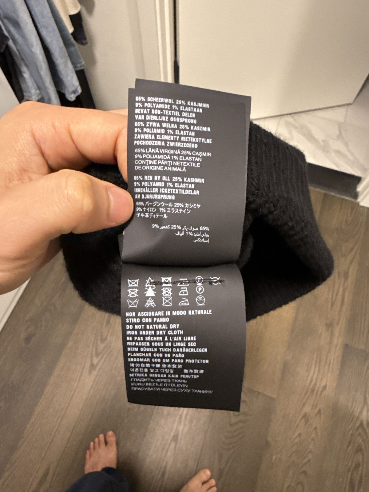 Prada Prada beanie wool black Size ONE SIZE - 2 Thumbnail